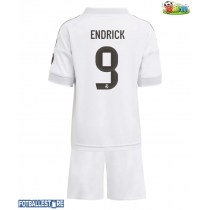 Real Madrid Endrick #9 Hjemmedraktsett Barn 2025-26 Kortermet (+ Korte bukser)